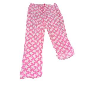 Victoria's Secret Pink Pajama Pants Bottoms Butt‎ Print Stars Medium Y2K Style